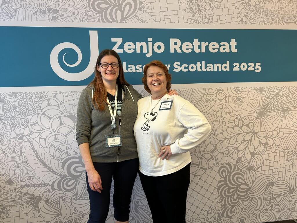 Lisa Crow and Marina Solar, pictured at the Zenjo 2025 Retreat.